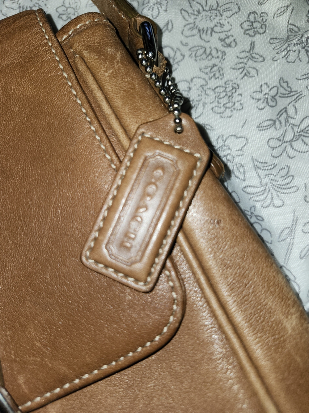 Coach Tan Leather Shoulder Bag 2000 Vintage - Picture 6 of 11